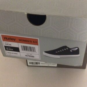 Hurley Black Low-Top Canvas Skate Sneakers